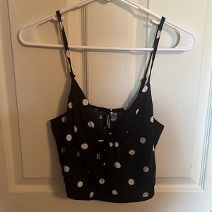 H and M Polka Dot Crop Top